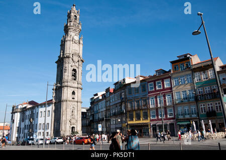 Torre dos Clérigos Turm in Porto, Portugal Stockfoto