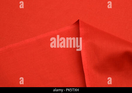 Red Batist aus 100% Baumwolle. Stockfoto