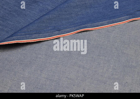 Stretch Denim Blau Stockfoto
