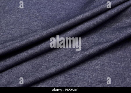 Denim Dunkelblau, Melange, dicht. Stockfoto