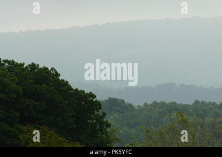 Blueridge Mountains von Blandy Farm. Virginia State Arboretum unter der Universität von Virginia in Clarke County. Stockfoto