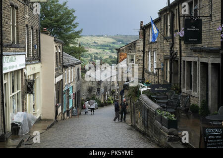 Yorkshire Dorf HAWorth home der Bronte Schwestern Stockfoto