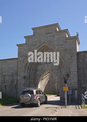 Festung Karlsborg Västra Götaland County in Schweden wurde als zentrale Verteidigung und finden Kapital, jetzt eine idyllische und abwechslungsreiche touristische Attraktion gebaut Stockfoto