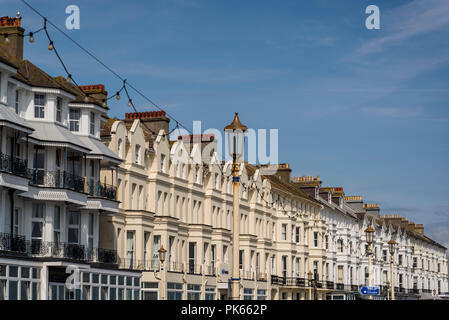 Meer Hostels und Wohnhäuser, Eastbourne, East Sussex, England, Großbritannien Stockfoto