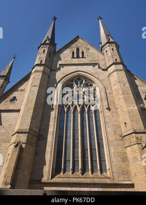 Skara Kathedrale im gotischen Stil aus dem 13. Jahrhundert ist ein bischöfe Sitz im schwedischen Skara Stockfoto