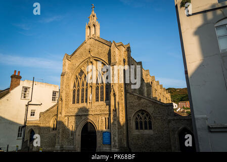 Hl. Maria, Stern des Meeres Kirche, Hastings, Katholische Kirche an der High Street, der Altstadt von Hastings, East Sussex, England, Großbritannien Stockfoto