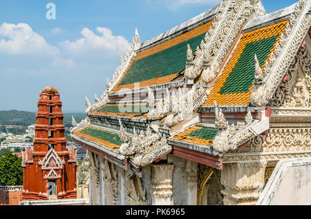 Wat Phra Khew Tempel, Khao Wang Hilltop Palace, Phetchaburi, Thailand Stockfoto