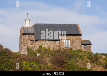 Chapel of St Nicholas, Ilfracombe Lighthouse, North Devon, England, Großbritannien. Stockfoto