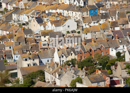 Häuser, die Teil des Dorfes Fortuneswell auf der Isle of Portland, Dorset England UK GB Stockfoto