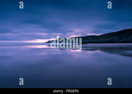 Combesgate Strand an der Küste von North Devon in Woolacombe, England. Stockfoto