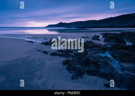 Combesgate Strand an der Küste von North Devon in Woolacombe, England. Stockfoto