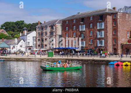 Butts Fähre Fluss Exe Exeter Quay Exeter Devon England Stockfoto