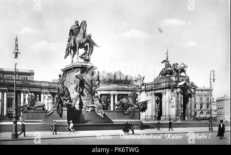 Berlin Nationaldenkmal Kaiser Wilhelm 2. Stockfoto