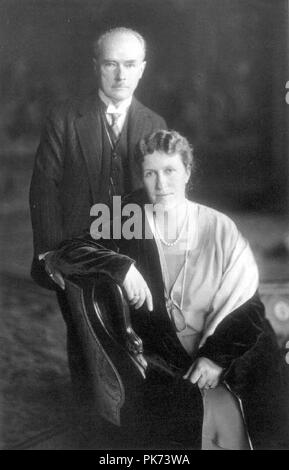 Bertha und Gustav Krupp von Bohlen und Halbach, 1927. Stockfoto