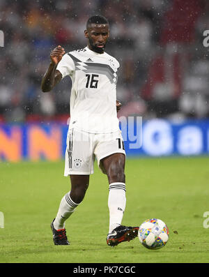 München, Deutschland. 06 Sep, 2018. Antonio Rüdiger (Deutschland). GES/fussball/UEFA-Nationen Liga, 2018/19, 1.Spieltag: Deutschland - Frankreich, 06.09.2018 Fußball/Nationen Liga: Deutschland vs Frankreich, München September 6, 2018 | Verwendung der weltweiten Kredit: dpa/Alamy leben Nachrichten Stockfoto