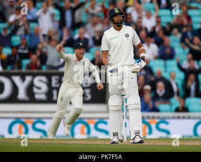 Kia Oval, London, UK. 11 Sep, 2018. Specsavers internationalen Test Match Cricket, 5. Test, Tag 5; Quelle: Aktion plus Sport/Alamy leben Nachrichten Stockfoto