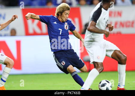 Osaka, Japan. 11 Sep, 2018. Junya Ito (JPN) Fußball: kirin Challenge Cup 2018 Match zwischen Japan 3-0 Costa Rica bei Panasonic Stadion Suita in Osaka, Japan. Credit: Naoki Nishimura/LBA SPORT/Alamy leben Nachrichten Stockfoto