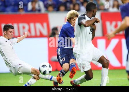 Osaka, Japan. 11 Sep, 2018. Junya Ito (JPN) Fußball: kirin Challenge Cup 2018 Match zwischen Japan 3-0 Costa Rica bei Panasonic Stadion Suita in Osaka, Japan. Credit: Naoki Nishimura/LBA SPORT/Alamy leben Nachrichten Stockfoto