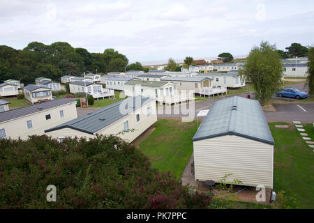 Hoburne Holiday Park, Blue Anchor, Somerset UK Stockfoto