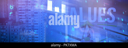 Das zusammengesetzte Bild im Werte gegen digital erzeugten grau Holzbohlen Stockfoto