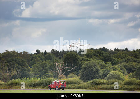 Landschaft geschossen von einem Kleinflugzeug, im Himmel, an, UK. Stockfoto