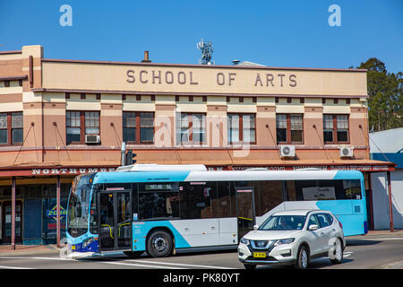 Schule der Künste in der Stadt Cessnock, Hunter Valley, New South Wales, Australien Stockfoto