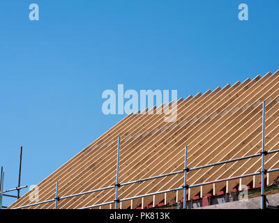 Dachstühle auf ein neues Gebäude Stockfoto