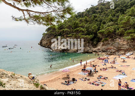 Tossa de Mar, Costa Brava, Katalonien, Spanien Stockfoto