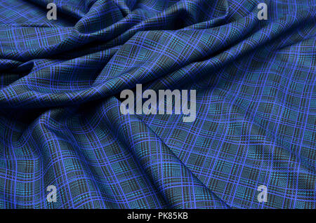 Seide, Satin, schwarz-türkis-blauen Käfig Stockfoto