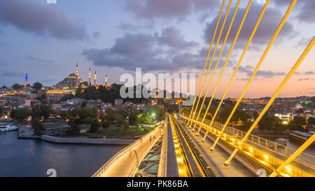 Anzeigen von halic Metro-station, Istanbul - Türkei Stockfoto