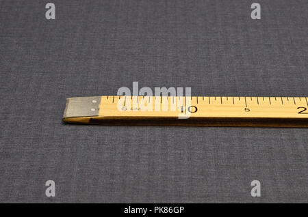 Anzug Stoff, Melange, grau Wolle. Stockfoto