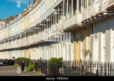 Clifton Bristol England September 07, 2018 Royal York Halbmond, ein schönes Beispiel für die georgianische Architektur Stockfoto