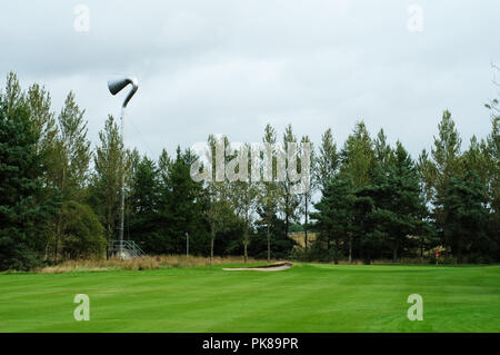 Die Hupe art Installation, die die Autobahn M8 mit Blick auf von seiner Lage in Polkemmet Country Park, West Lothian. Stockfoto