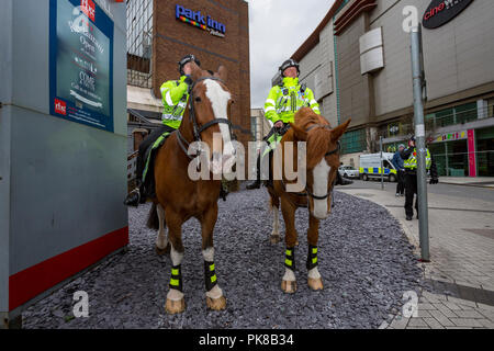 Cardiff, UK, Arme Fair Protest Cardiff Stockfoto