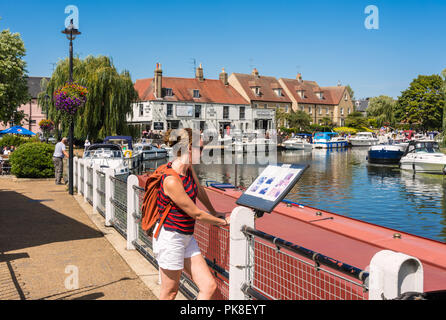 Ein Tag in Ely auf der Great Ouse Stockfoto