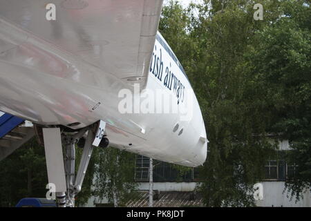 Concorde in Brooklands Stockfoto