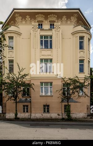 Jugendstil Residence, Cranachstrasse 8, Weimar, Deutschland, 2018. Artist: Alan John ainsworth. Stockfoto