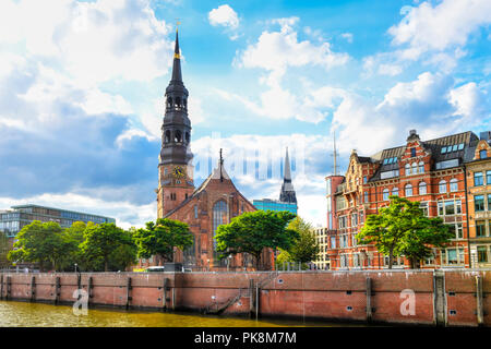 Die Kirche St. Katharina, Katharinenkirche, in Hamburg, Deutschland Stockfoto