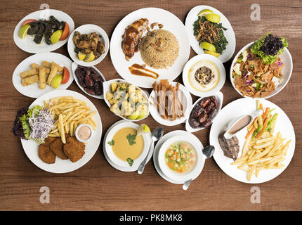 Traditionelle Gerichte, traditionelle Ramadan Essen Stockfoto