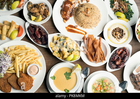 Traditionelle Gerichte, traditionelle Ramadan Essen Stockfoto