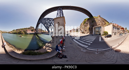 360 Grad Panorama Ansicht von Ponte Dom Luis