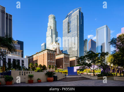 Pershing Square in Downtown Los Angeles, Kalifornien, USA. Stockfoto