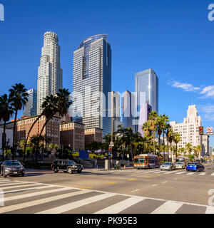 Pershing Square in Downtown Los Angeles, Kalifornien, USA. Stockfoto