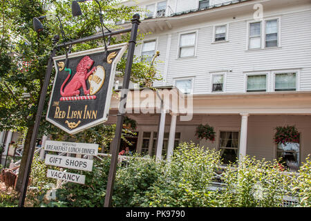The Red Lion Inn in Pittsfield, MA Stockfoto