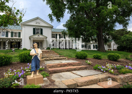 Das große Haus an der Malabar Farm State Park in Ohio. Stockfoto