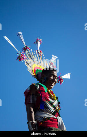 Naga Heritage Village, Indien Stockfoto