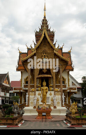 Wat Buppharam Tempel auf Tha Phae Rd Chiang Mai, Thailand Stockfoto