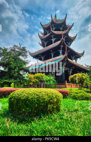 Wangjianglou wangjiang Pavillon im Park. Chengdu, Sichuan, China Stockfoto