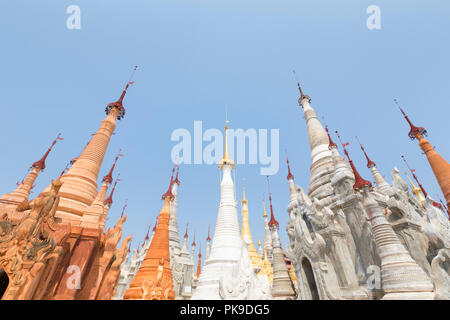 Shwe Inn Thein Paya, Inthein, Inle Lake, Myanmar Stockfoto