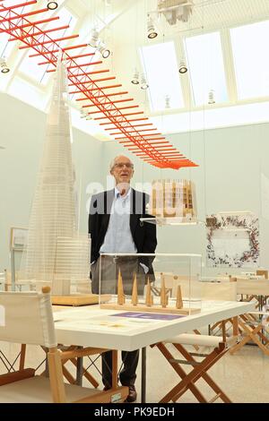 Renzo Piano. Die Kunst der Herstellung der Gebäude 12 September 2018 Königlichen Akademie der Künste Stockfoto